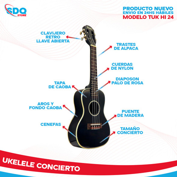 Ukelele Concierto De Estudio Exelente Calidad + Funda 1 Ukelele Concierto De Estudio Exelente Calidad + Funda 1