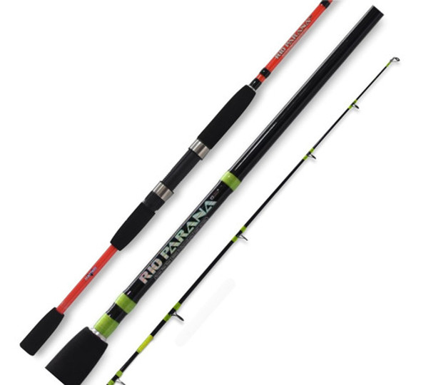 Caña Albaros Rio Parana 2.40mt 2 Tramos Maciza Lanza 250 Grs 0