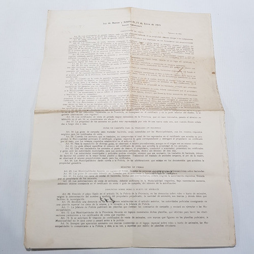 Antiguo Certificado Ganadería 1920 Avellaneda Mag 59672 1