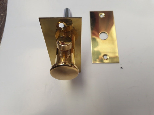 Pasador Traba Central Para Ventana Corrediza Bronce 1