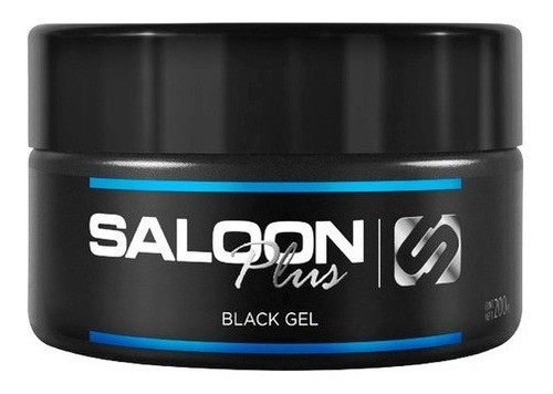 Black Gel Matizador De Canas Pelo Y Barba Saloon In 250gr 0