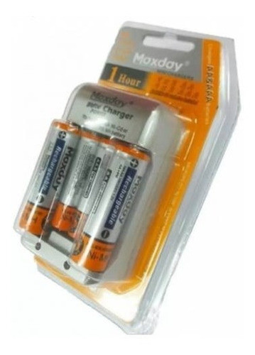 Cargador +2 Pilas Aa De 4700 Mha + 2 Pilas Aaa D Worldmaster 0