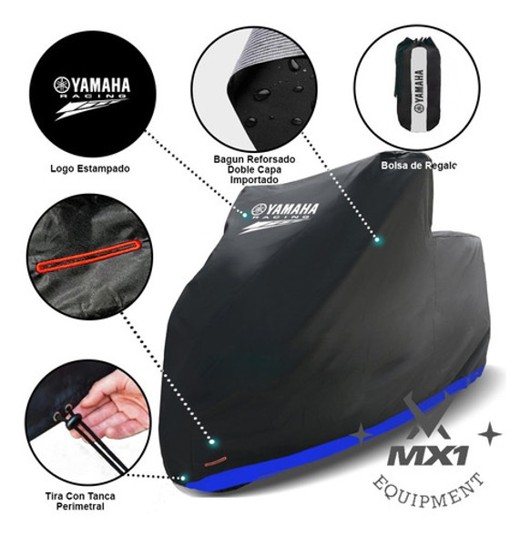 Funda Cubre Moto Yamaha Mt 03 Lona Premium Afelpada ! 1