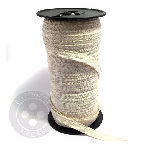 Cinta Hilera De Algodon 25mm Color Crudo X 50 Metros 1