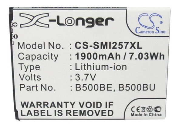 Bateria Compatible Samsung B500ae S4 Mini I9190 Cameron Sino 1 Bateria Compatible Samsung B500ae S4 Mini I9190 Cameron Sino 1
