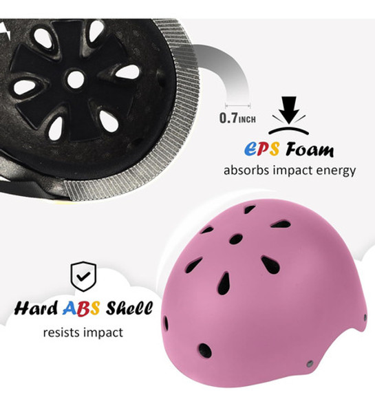 Casco De Bicicleta Ajustable Para Niños De 1 A 8 Años, 3 Tam 1