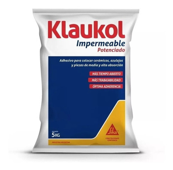 Adhesiva Klaukol Impermeable Potenciado X 5 Kgs - Ceramisur 0 Adhesiva Klaukol Impermeable Potenciado X 5 Kgs - Ceramisur 0
