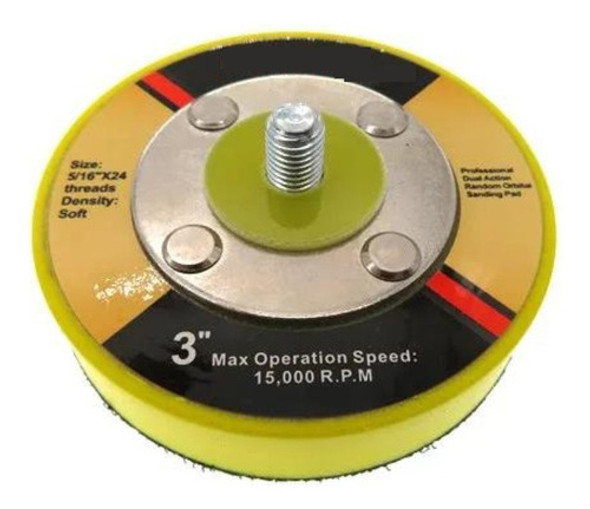 Backing Plate 3  Pulgadas 5/16 Roto Orbital Premium Flexible 1