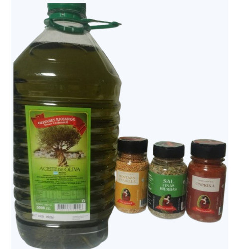 Aceite De Oliva X 5lts De La Rioja + 3 Especias Ayurvedicas 0