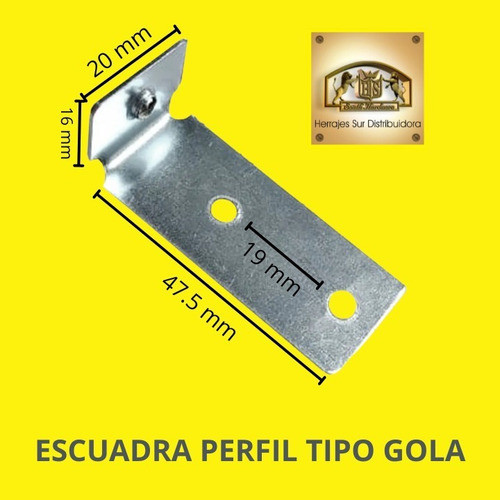 Escuadra Soporte Armando Perfil Continuo Gola S. Torn X 50 U 1