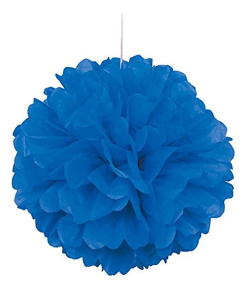 16  Royal Blue Tissue Paper Pom Pom 0
