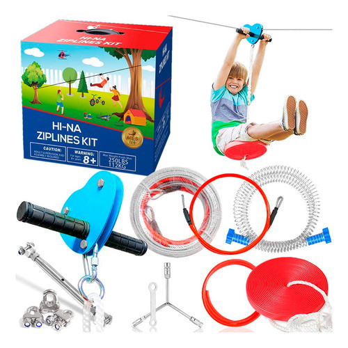 Set Tirolesa Profesional Linga 30m Hamaca Cuerda +acc El Rey 0