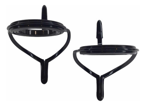 Pasahilo Albatros De 3 Patas De Cerámica 20mm. X 1u. Negro 1