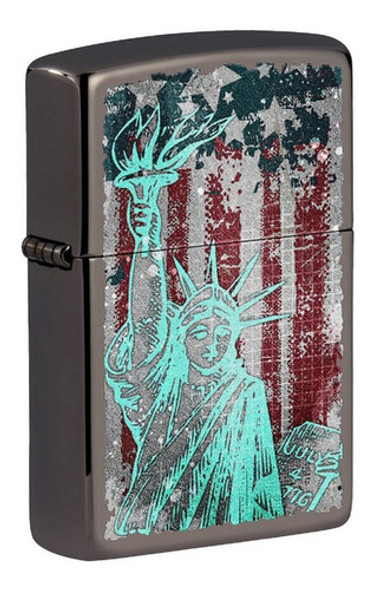 Encendedor Zippo Modelo 49663 Statue Of Liberty Garantia. 0