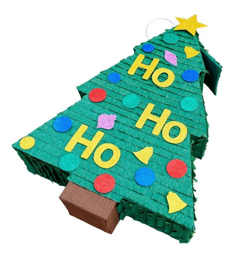 Piñata Grande Árbol Pino De Navidad Reutilizable 30x40cm 1