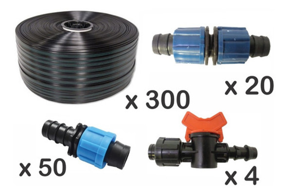 Cinta De Goteo Con Accesorios Riego 0