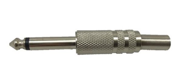 Ficha Plug 6.5 Mm Mono Metalico Audio Pack X 5 1