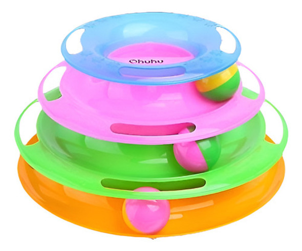 Bola Y Pista Juguete Interactivo Para Gatos Gatitos Juguetes 0