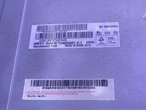 Display Pantalla 24 Pul Sanyo Lcd24xh8 Cod T240xw01 V.1 1