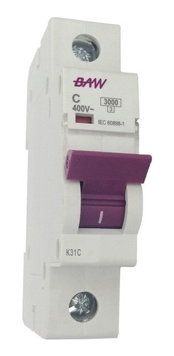Termica Unipolar 1x25 A Baw Termomagnetica 1x25a 0