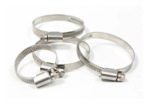 Abrazadera Inoxidable Estampada 30-45mm X 10 Unidades 0