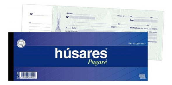 Talonario Husares Pagare Original Cod 1900 Pack X 10 0 Talonario Husares Pagare Original Cod 1900 Pack X 10 0