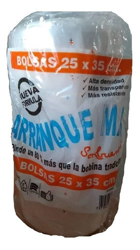 Bolsas Bobina De Arranque 25x35 Rendidor X 500 Bolsas, 5 Uni 0