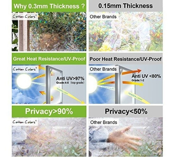 Película De La Ventana 3d Decoración De Privacidad Estática 1 Película De La Ventana 3d Decoración De Privacidad Estática 1