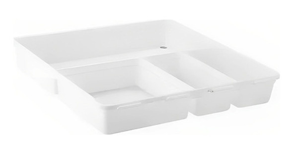 Organizador De Cubiertos Plastico 4 Divisiones Cocina 0