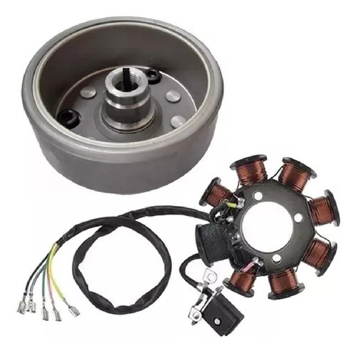 Volante Magnetico Y Estator 8 Bobinas Maverick Street 150-2r 0