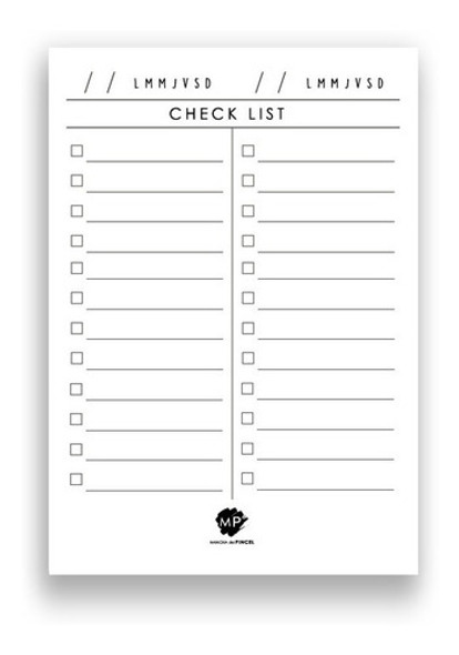 Block A5 Checklist O Notas 0