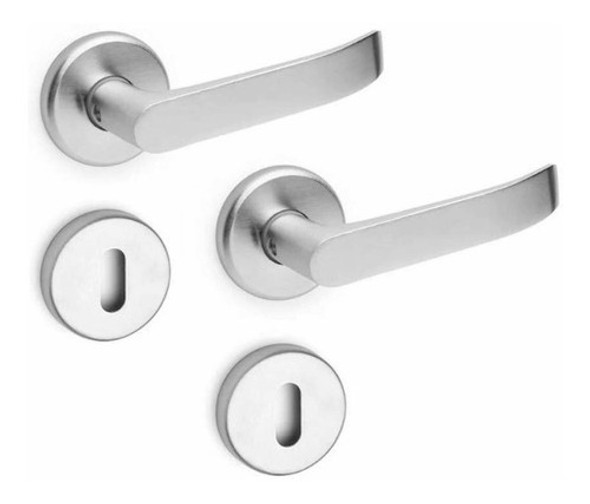 Manija Nova Doble Aluminio T/ Acero Inoxidable Puerta Hogar 0 Manija Nova Doble Aluminio T/ Acero Inoxidable Puerta Hogar 0