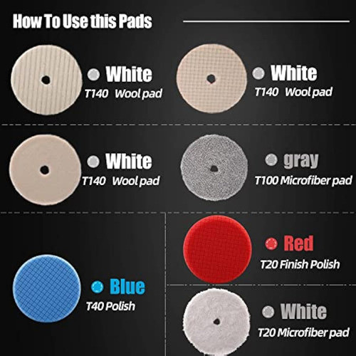 Spta - Almohadillas De Pulido Para Pulir, 7 1