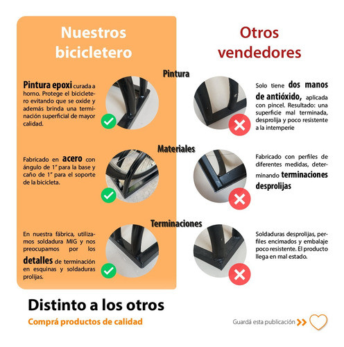 Bicicletero 5 Posiciones ,unico Con Cartel Y Grabado Laser! 1