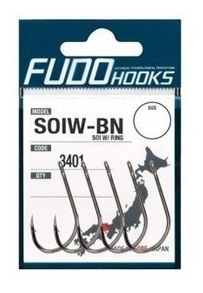 Anzuelos Fudo Hooks Soiw-bn N°11/0 X2 0 Anzuelos Fudo Hooks Soiw-bn N°11/0 X2 0