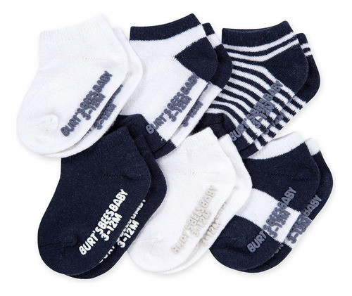Calcetines Unisex Burt's Bees Para Bebés, Paquete De 6 Unida 0