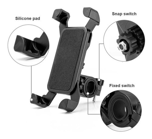 Soporte Holder Bicicleta Moto Manubrio Celular Regulable 1