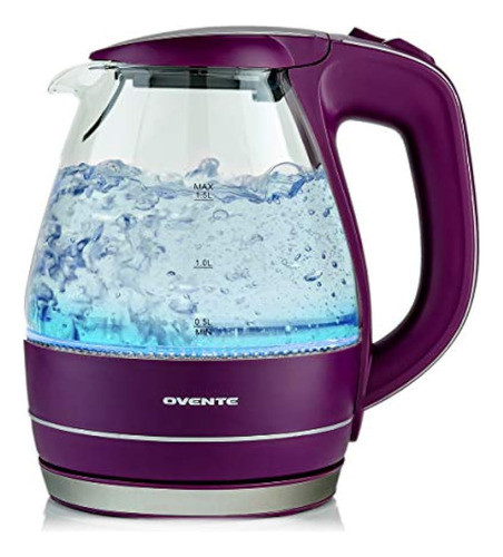 Hervidor Eléctrico Ovente, 1.5l, 1100w, Sin Bpa, Vidrio De B 0