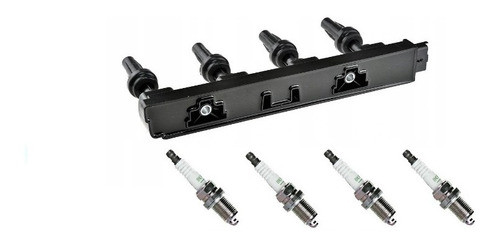 Bobina De Encendido + Cuatro Bujias Peugeot 301 1,6 Vti 0
