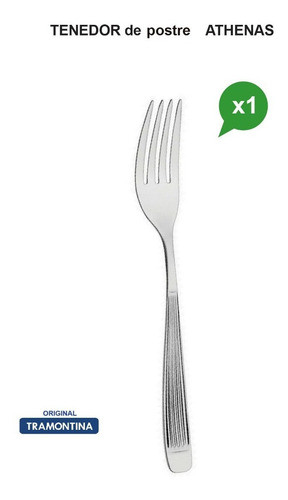 Tenedor De Postre Tramontina Athenas Original Ac Inox X 1 U 1