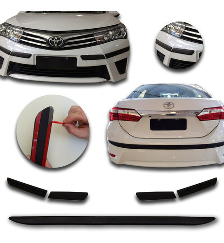 Accesorios Corolla 2015 Protector Paragolpes Cromo Kenny 1