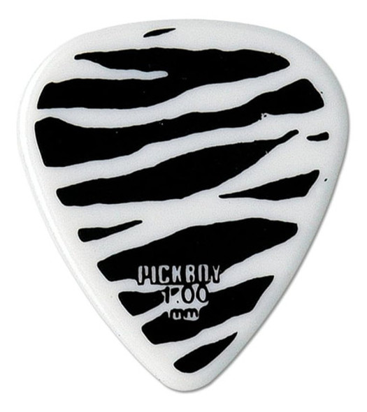 Pickboy Heavy Metal, Zebra Print, Celltex, 1,00 Mm, 10 Púas 0