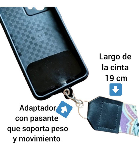 Cinta Llavero Colgante Antirrobo De Celular 1