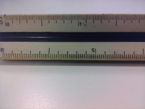 Antigua Regla Para Dibujo Y Planos 1