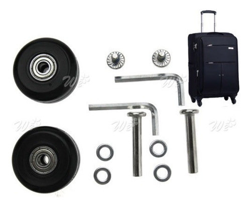 Par De Ruedas De Repuesto De Maleta De 40 Mm Llantas De Repu 1