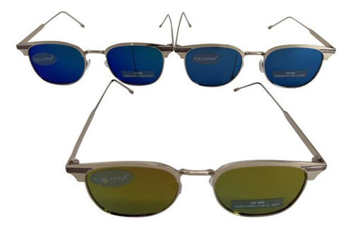 Lentes De Sol De Metal Kelmax, Con Protección Uv Autorizados 1