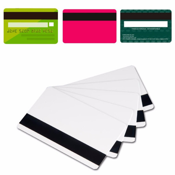 Pack 100 Tarjetas Plasticas Blancas Banda Magnetica Loco 0