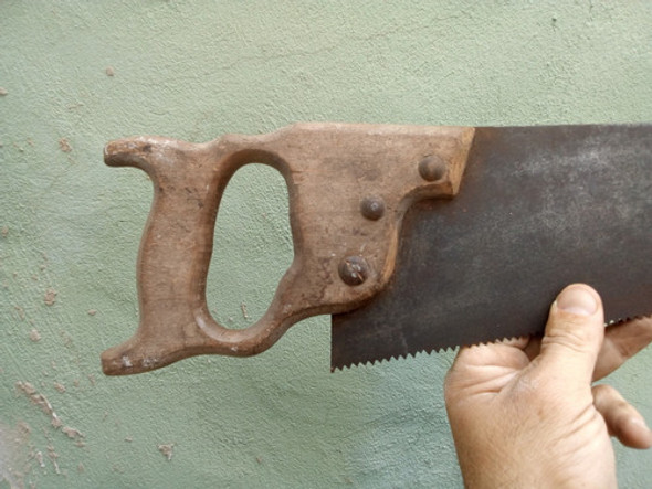 Antiguo Serrucho Madera Ideal Decoracion 13,2 Alto 65,3 Larg 1