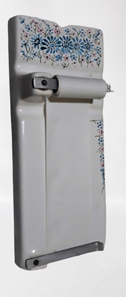 Anotador Porta Rollo Colgante Cerámico 28x11 Cm Impecable 0