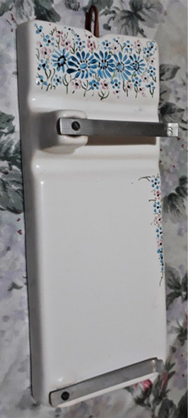 Anotador Porta Rollo Colgante Cerámico 28x11 Cm Impecable 1